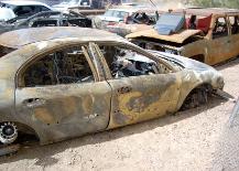 Vehicle fire origin and cause analysis.