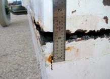 Oil derrick collapse.