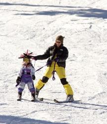 Skier speed and momentum analysis.