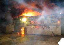 Farm implement mechanic shop fire.